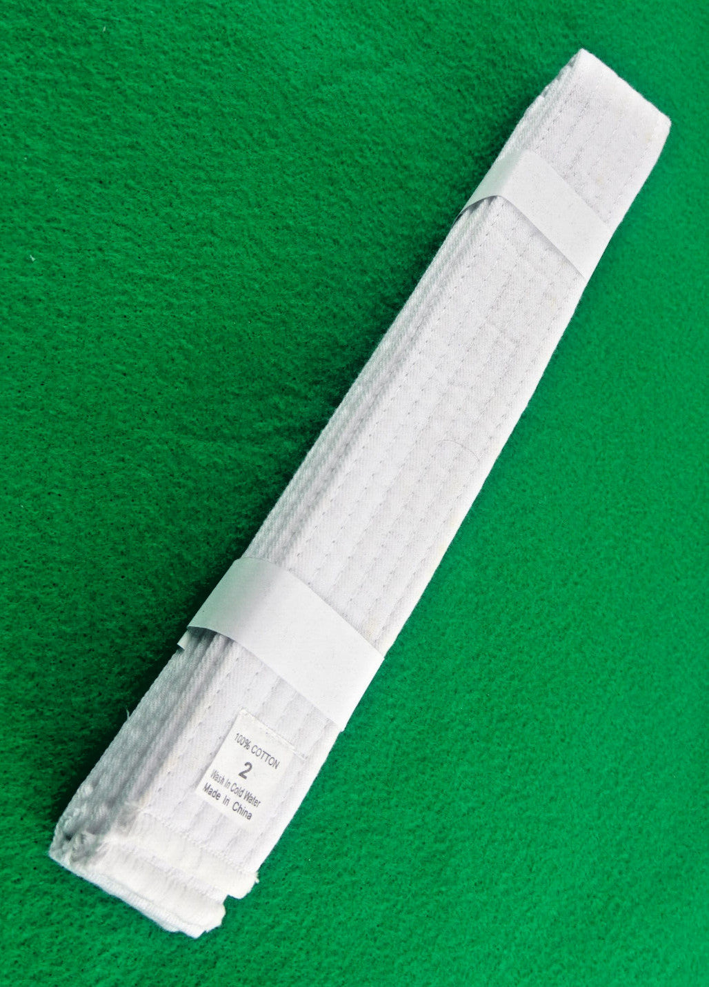 Martial Arts White Belt for Karate Taekwondo Uniform 87 Inch Long