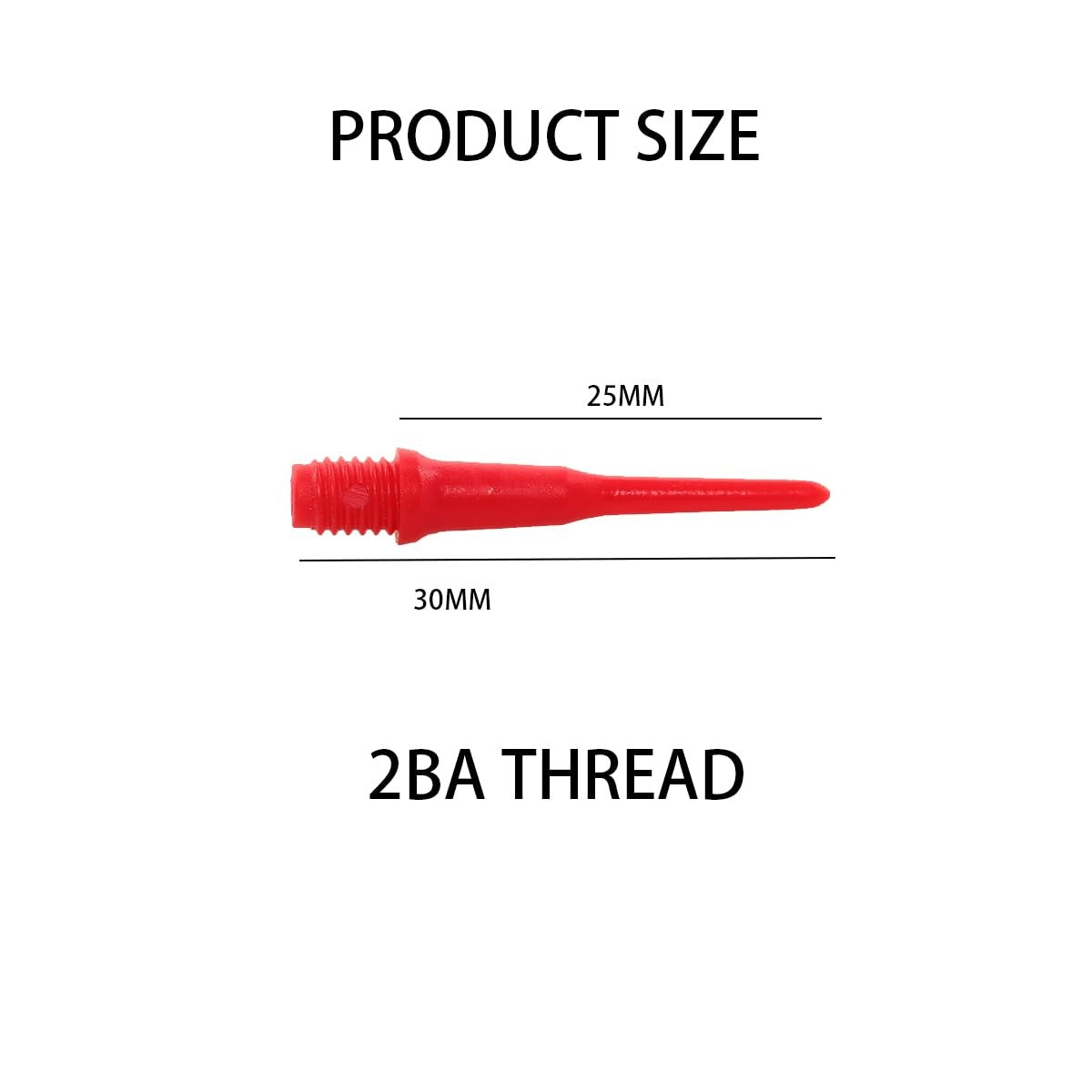 Multicolor Thread Soft Tip Dart Points – 80 Pcs Replacement Tips 2BA