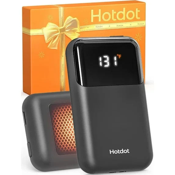 Rechargeable Hand Warmers with LED Display - 2 Pack