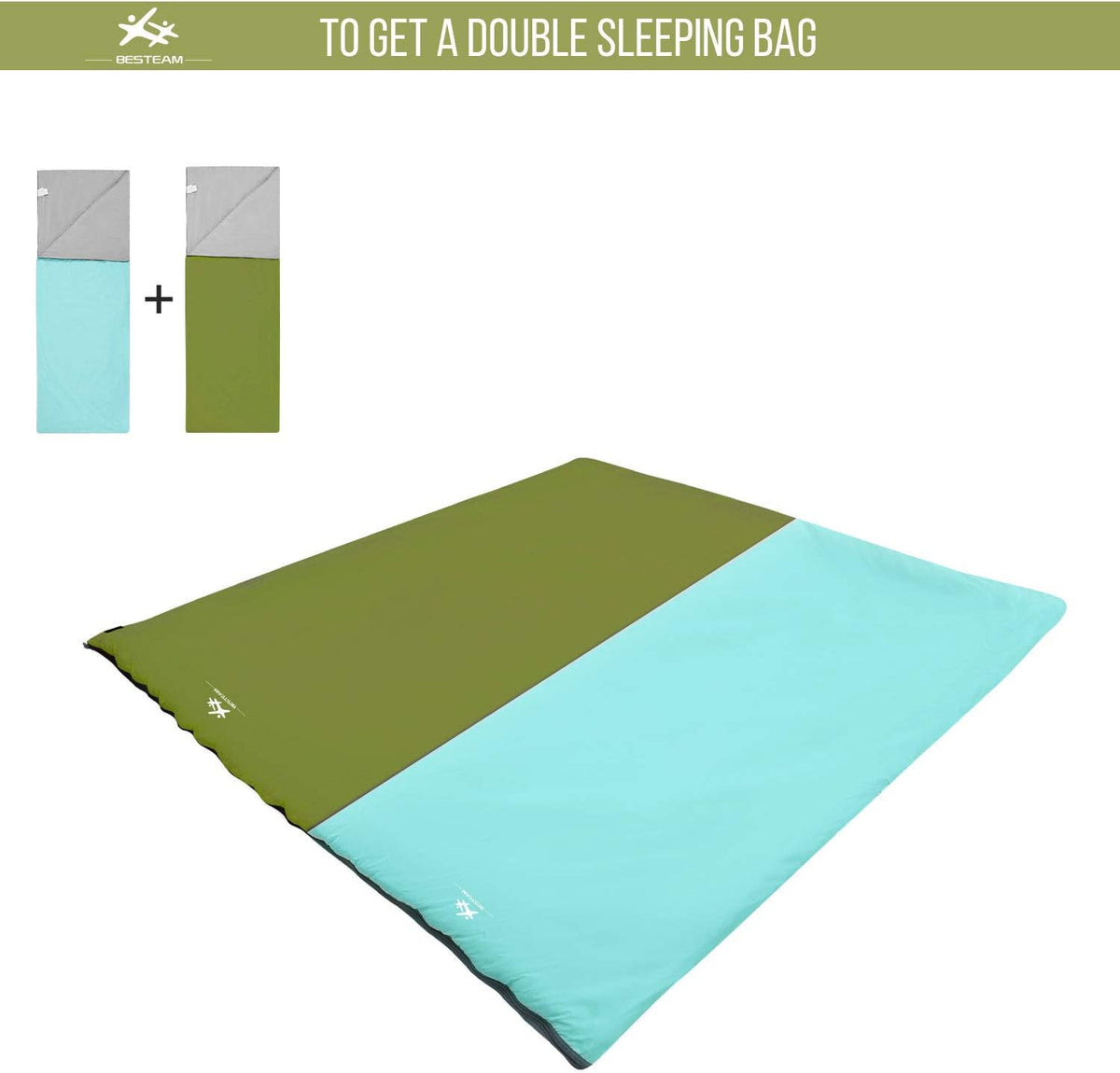 Compact Waterproof Sleeping Bag for Camping & Hiking, All Seasons