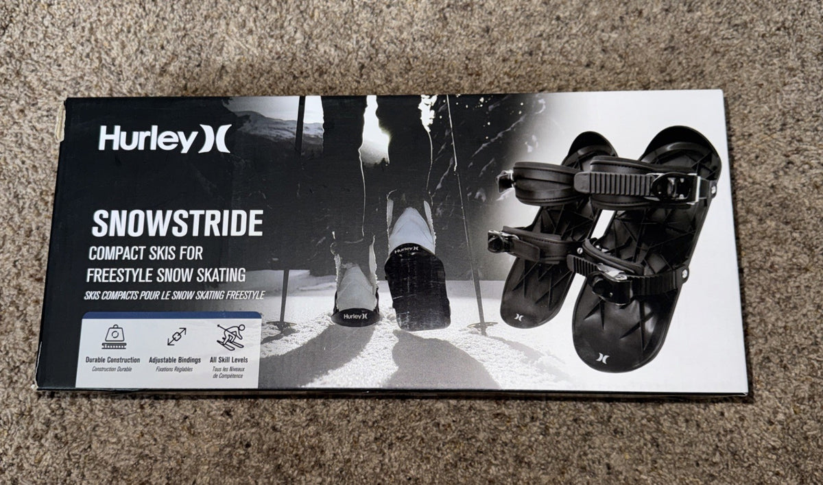 Freestyle Snow Skates for Kids - Adjustable Snowboard Skates Black