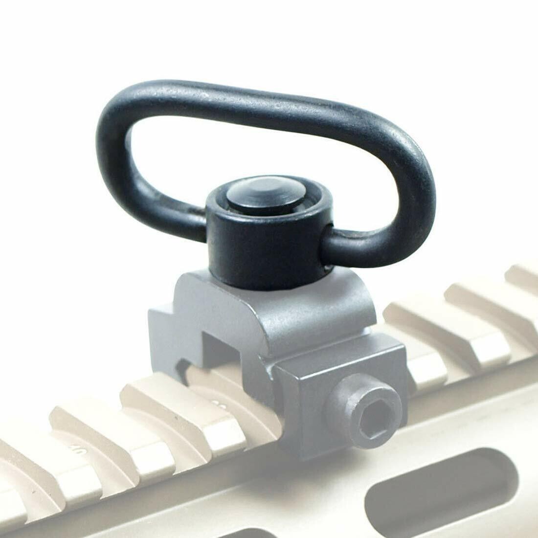 Heavy Duty 1.25-Inch Quick Detach Rifle Sling Swivel Mounts - 2 Pack