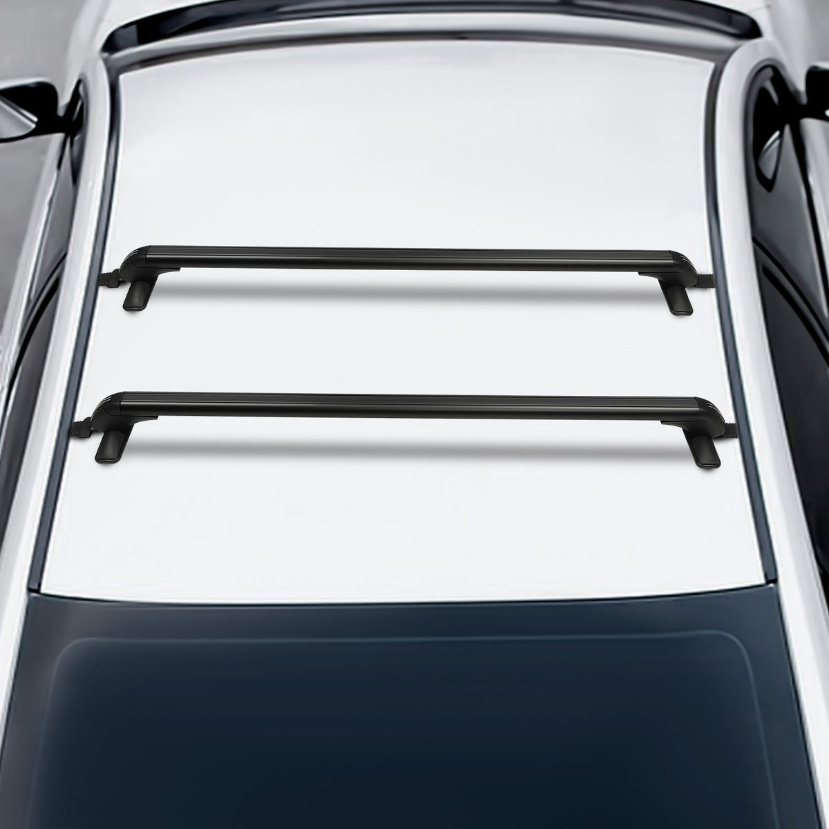 Universal Car Roof Rack Cross Bar with Lock Aluminum for 4-5 Door Vehicles