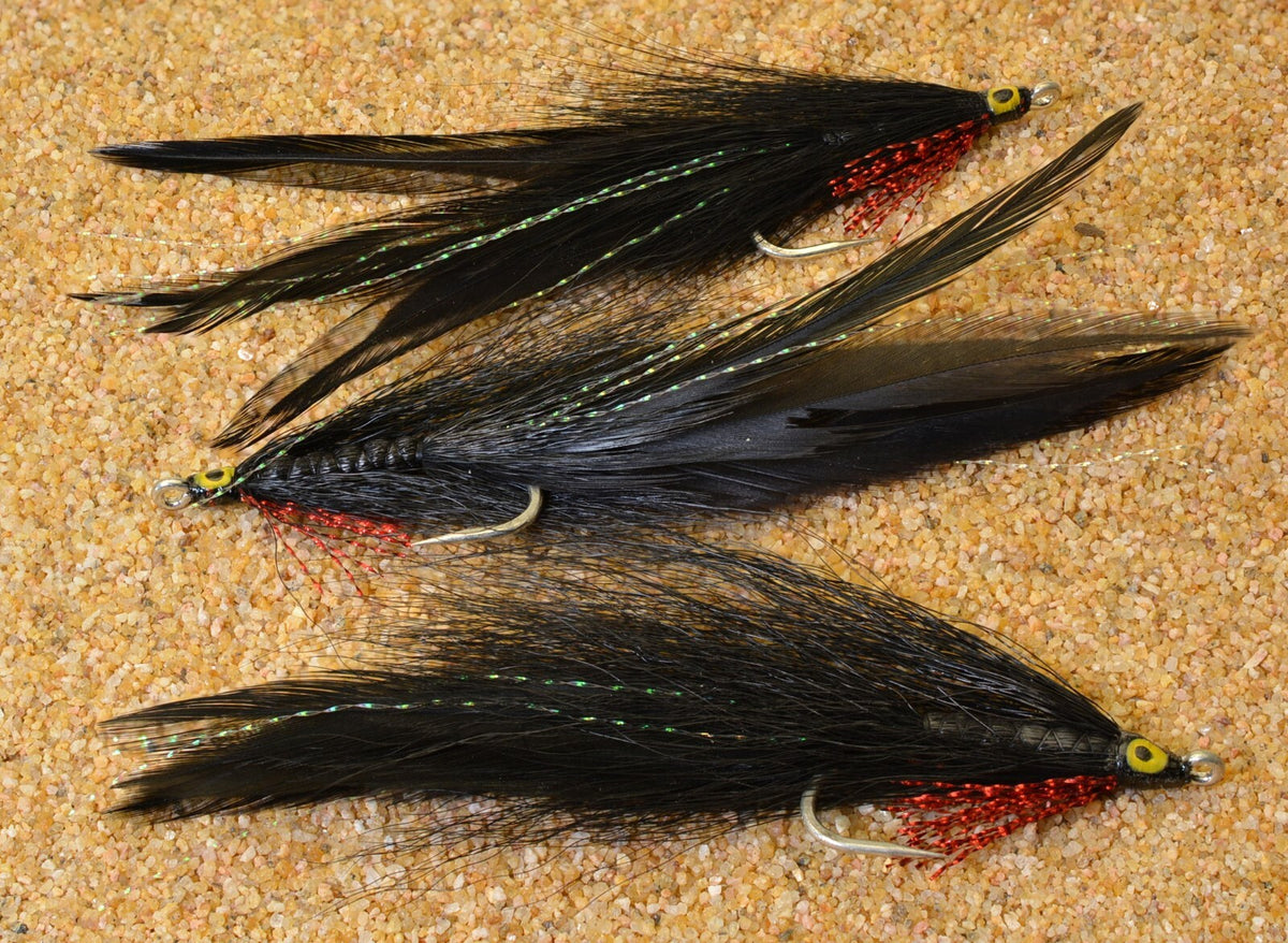 Saltwater Fly Fishing Flies - Deceiver Pattern with Durable Hooks - Multiple Sizes