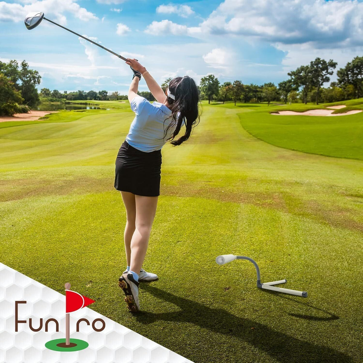 Golf Swing Trainer - Portable Slice Corrector for All Skill Levels