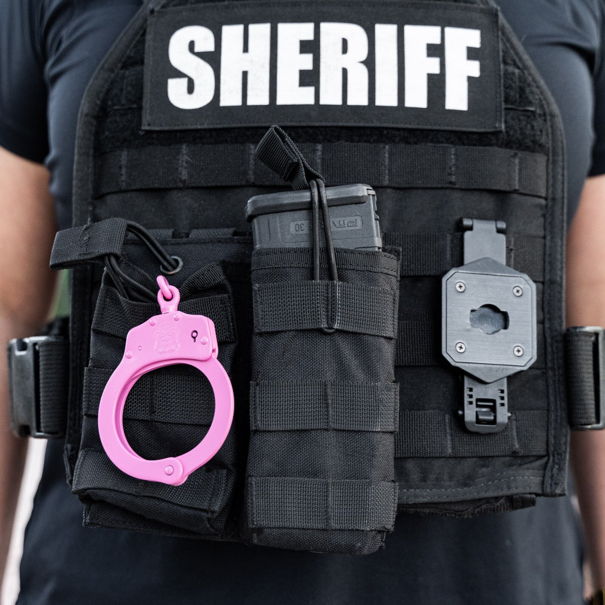 Heavy Duty Steel Handcuffs with Keys and Safety Lock for Law Enforcement