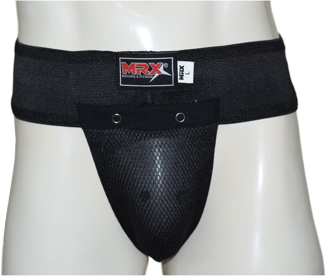 Men's Boxing MMA Groin Guard with Plastic Cup and Elastic Strap - Unisex Adult Protective Gear