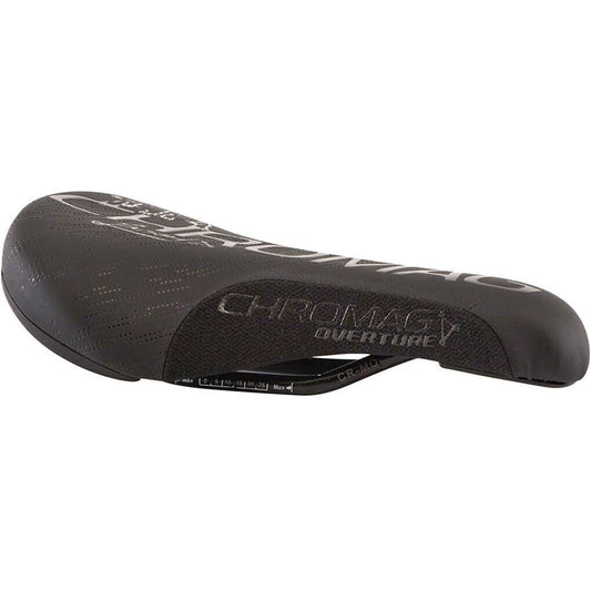 Chromag Overture Bike Saddle with CrMo Rails - Synthetic Top, Black