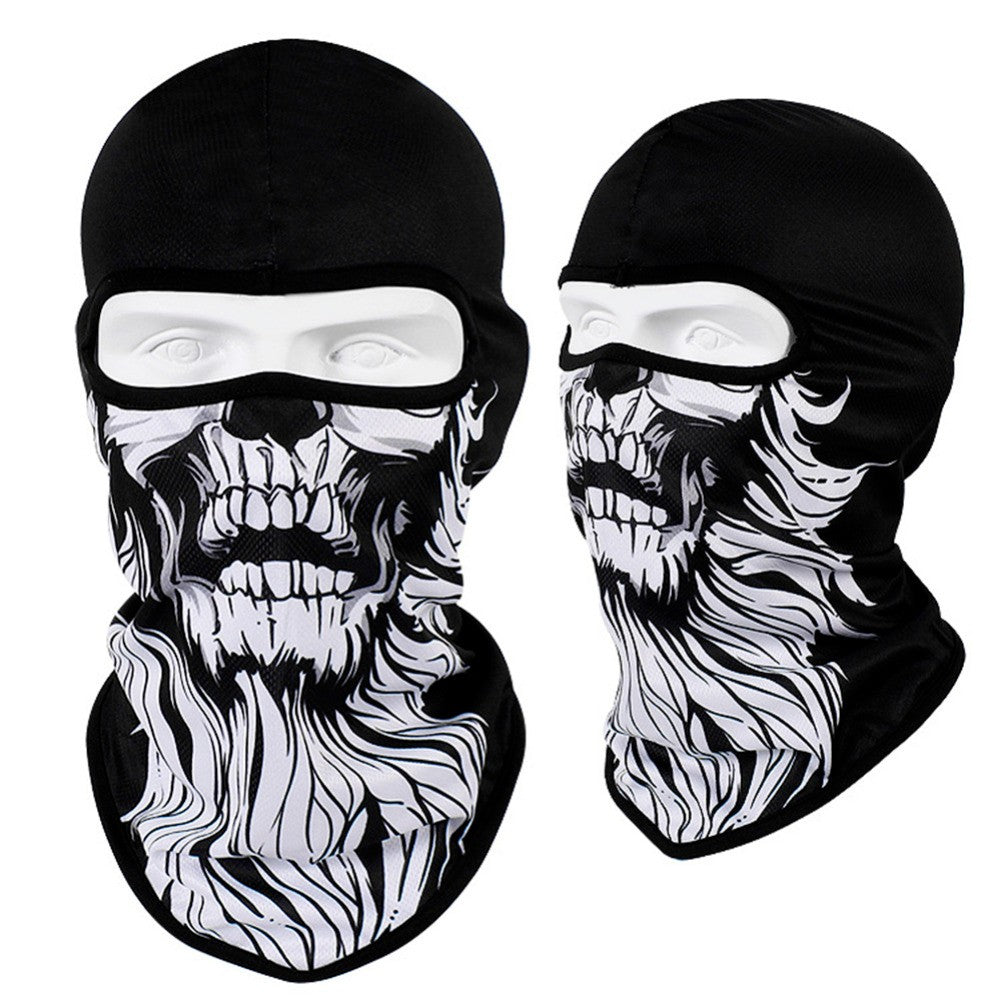 Full Face Mask Balaclava Ghost Skull Windproof Cycling & Tactical Hood