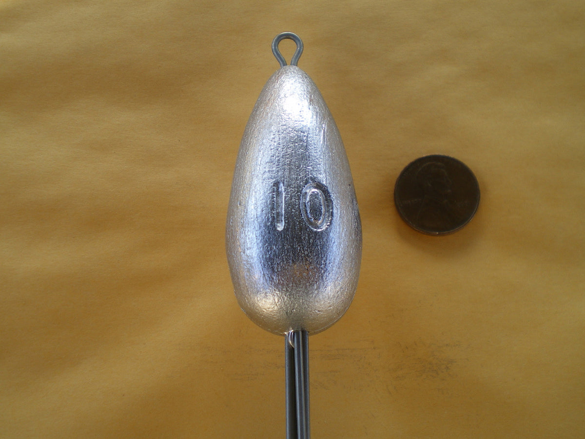 10 Oz Fishing Sinkers Set with Stainless Steel Legs - Claw & Surf Weights