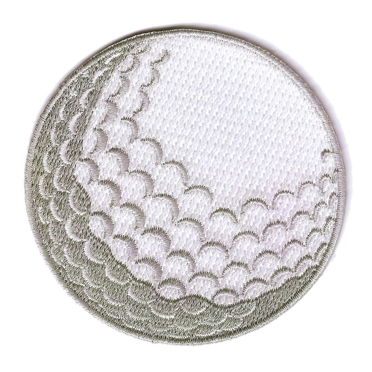 Golf Ball Embroidered Iron-On Patch - Sports Badge Applique