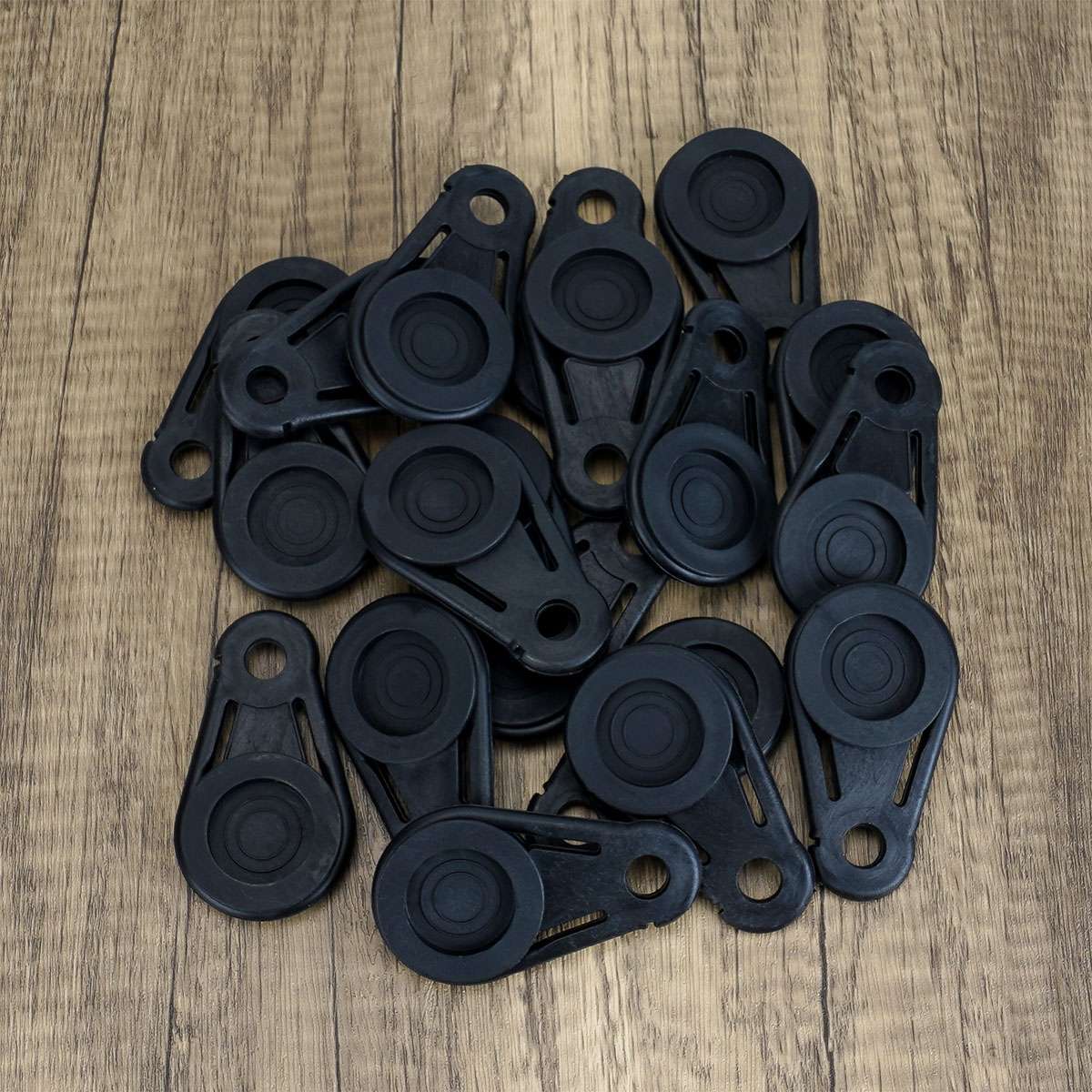 20 Pack Outdoor Camping Tarp Clips Durable Tie-Down Fasteners