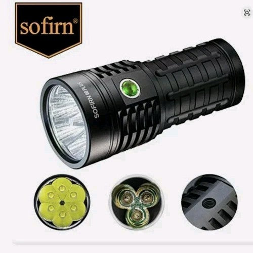 Super Bright LED Flashlight 16000lm Rechargeable USB-C Outdoor Torch