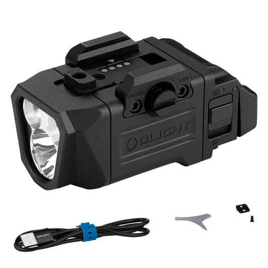 Rechargeable Mountable LED Tactical Flashlight 1200 Lumens for Rail Systems