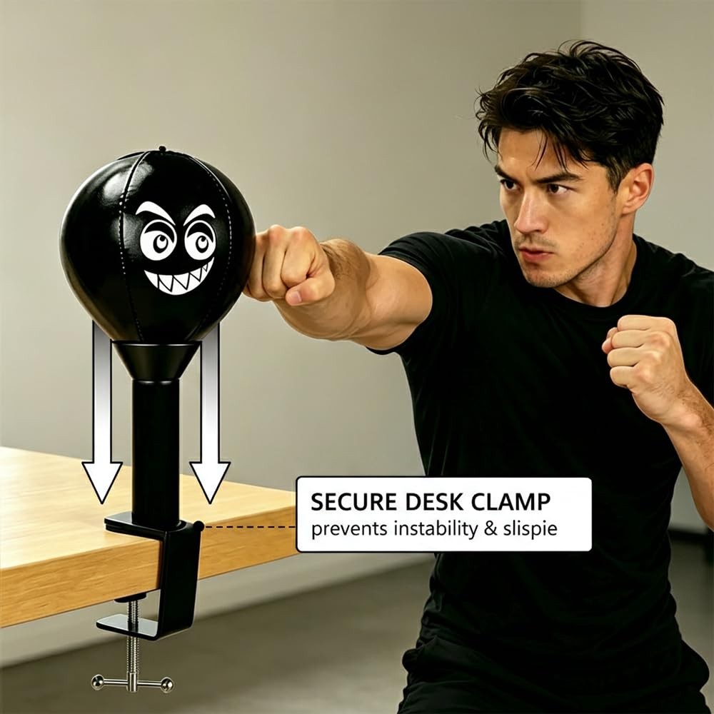 Desktop Punching Bag Stress Relief Toy with Strong Suction Cup