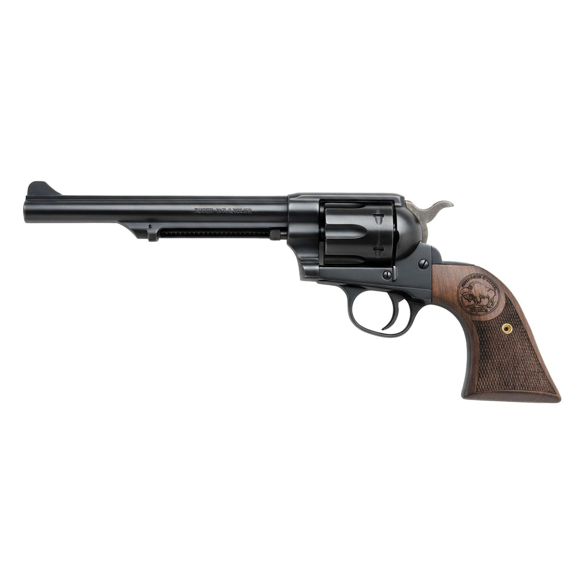 Ruger Revolver Walnut Buffalo Nickel Grips - Fits Super Wrangler & Blackhawk