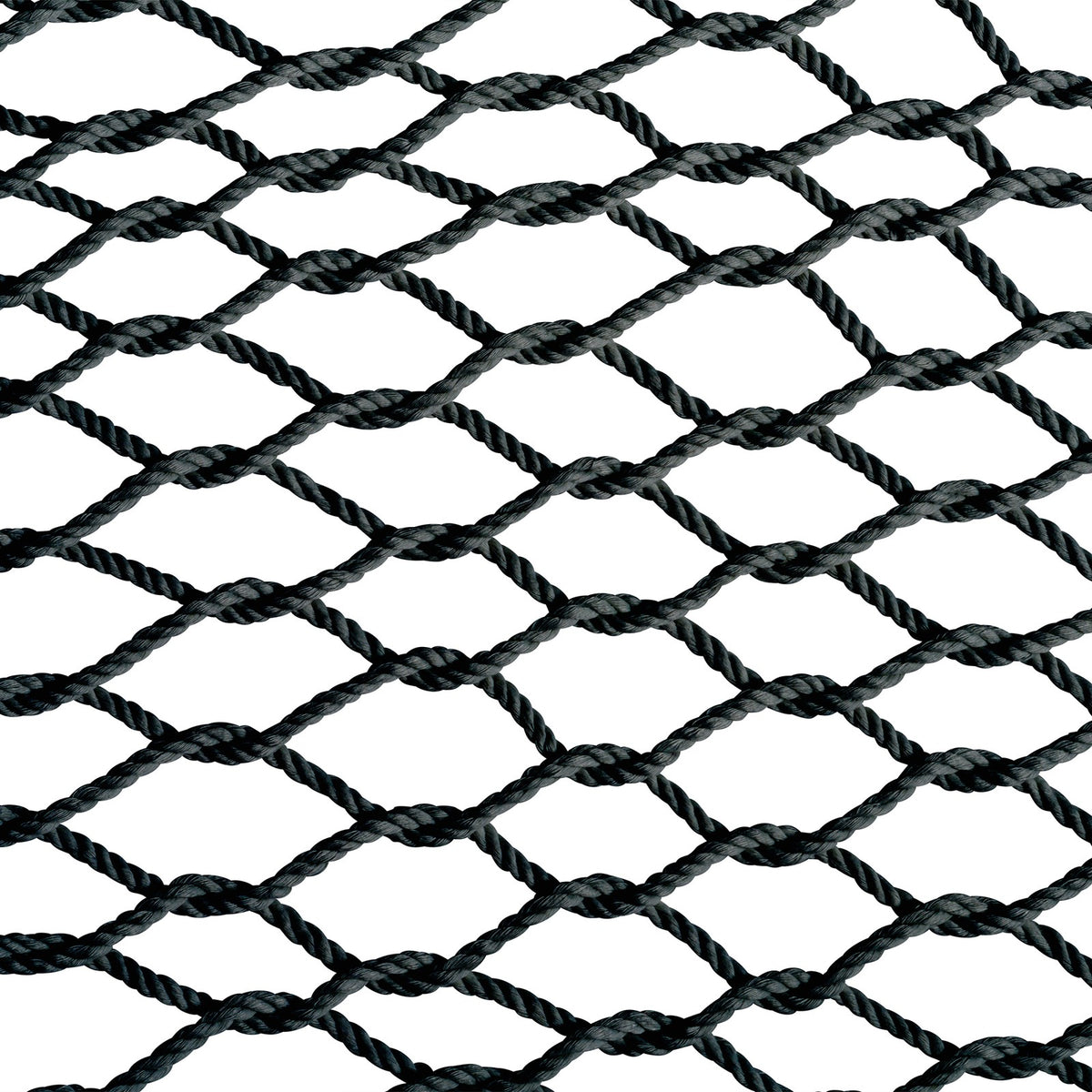 2-Person Cotton Rope Hammock with Spreaders - Black, 80x60 Inches