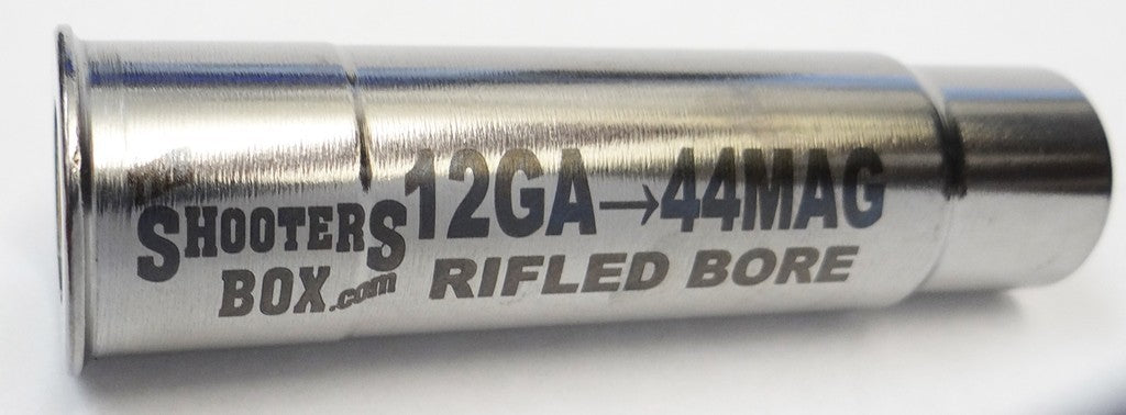 12GA to 44 Magnum Rifled Shotgun Adapter - Chamber Reducer - Made in USA