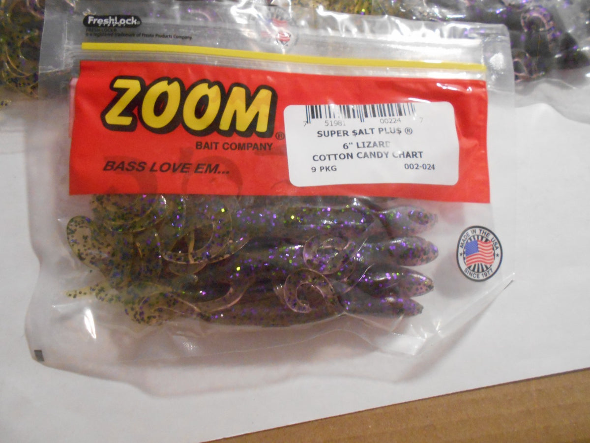 Zoom 6-Inch Saltwater Lizard Fishing Baits - Pack of 27