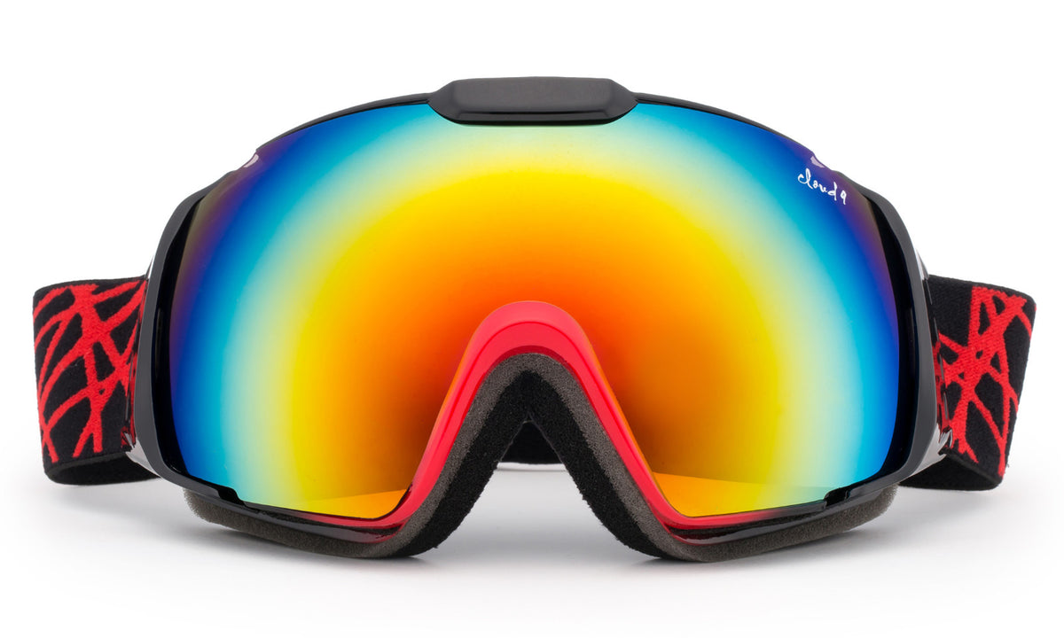 Men's Snow Ski Goggles Large Double Lens Anti-Fog Winter Snowboard Gear