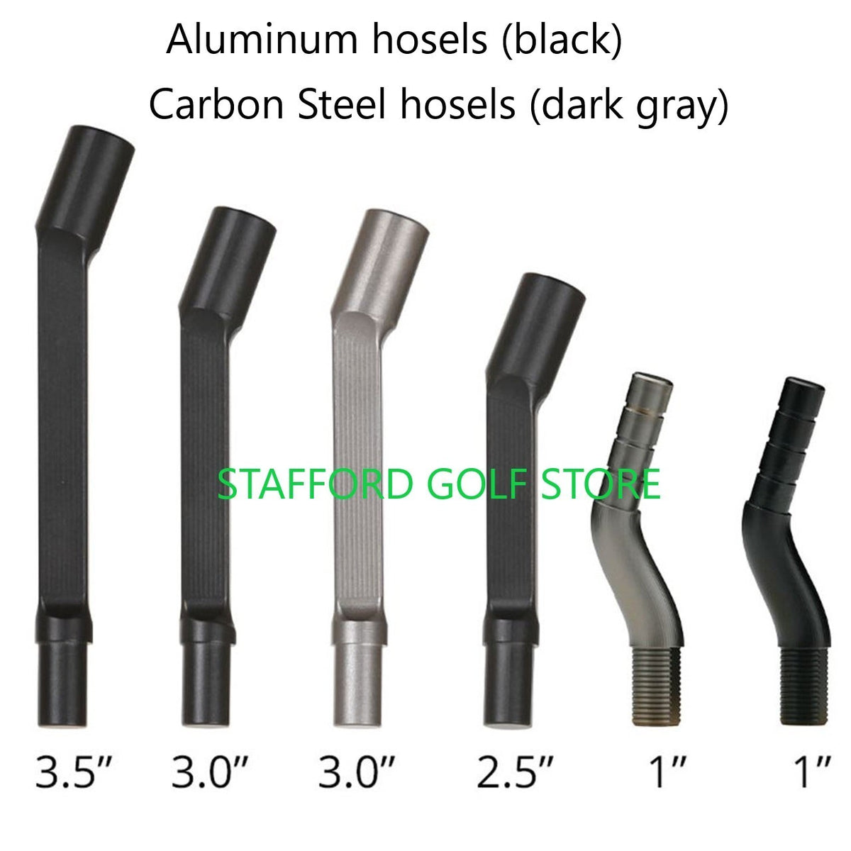 Golf Putter Hosels .370" Bore 90° Lie Angle - Right Hand Adjustable Club Parts