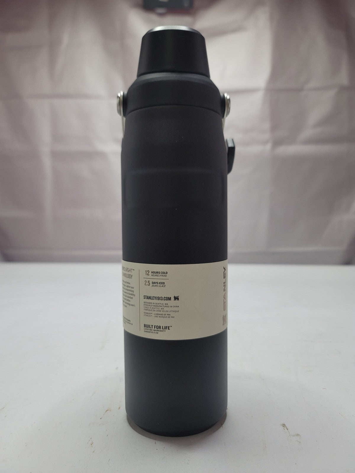 24 Oz Insulated Water Bottle with Angled Spout Lid - Lightweight & Leakproof