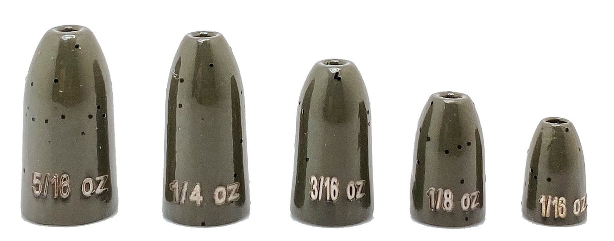 Tungsten Worm Weights for Fishing - Premium Drop Shot & Texas Rigging