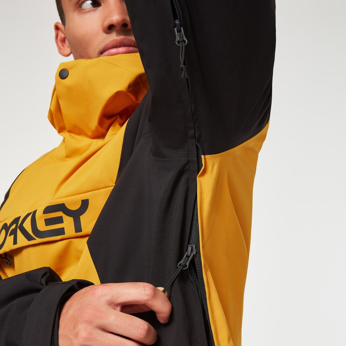Men's Insulated Oakley TNP TBT Anorak Jacket - Amber Yellow/Blackout