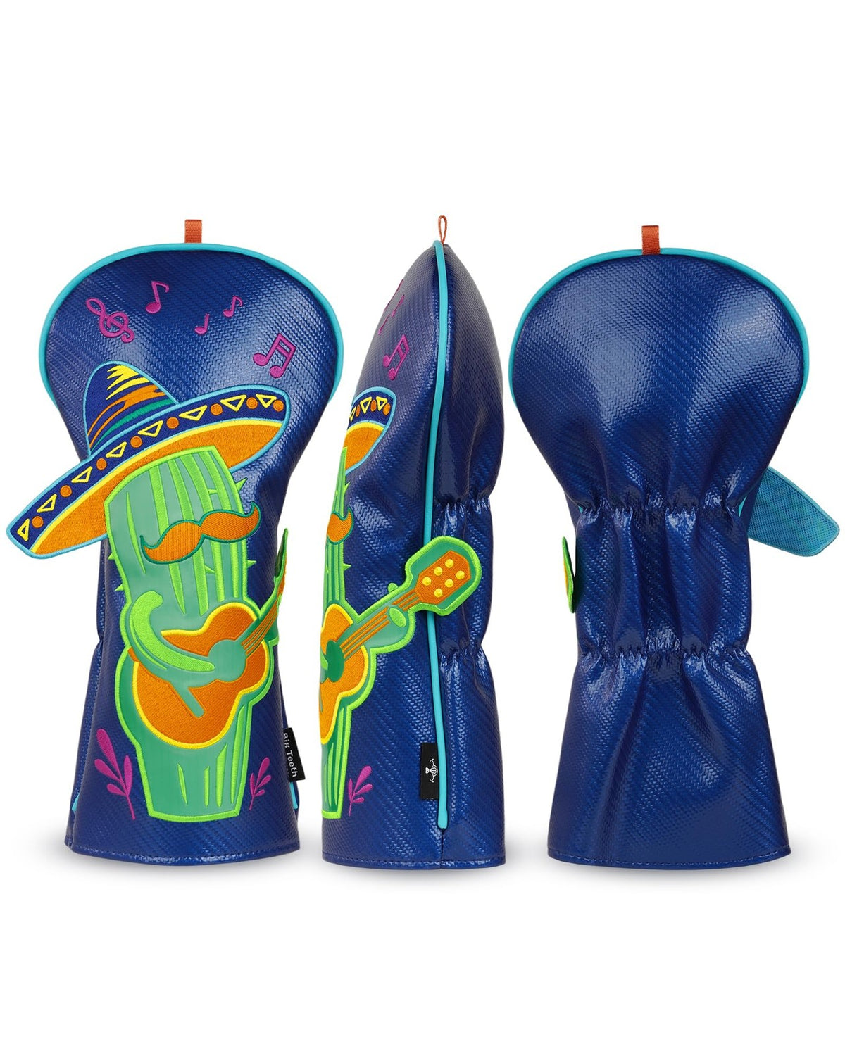 Funny Mexican Style Golf Driver Headcover - Blue Leather & Durable Protection