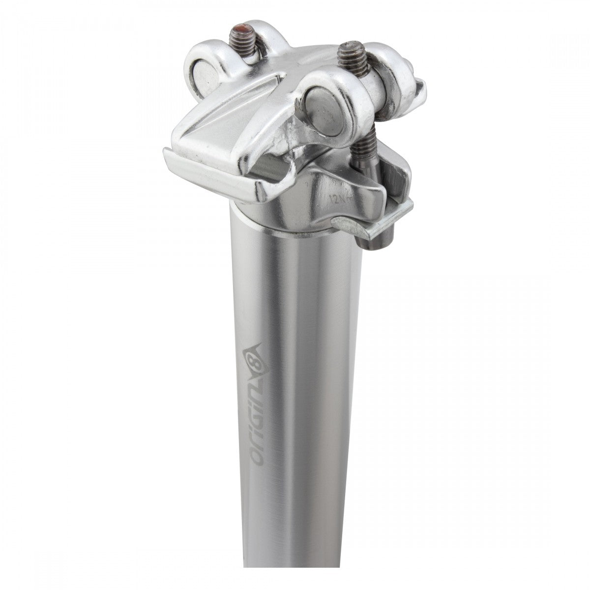 Pro Fit Bicycle Seatpost 27.0mm x 400mm Alloy Silver - Micro-Adjust Clamp