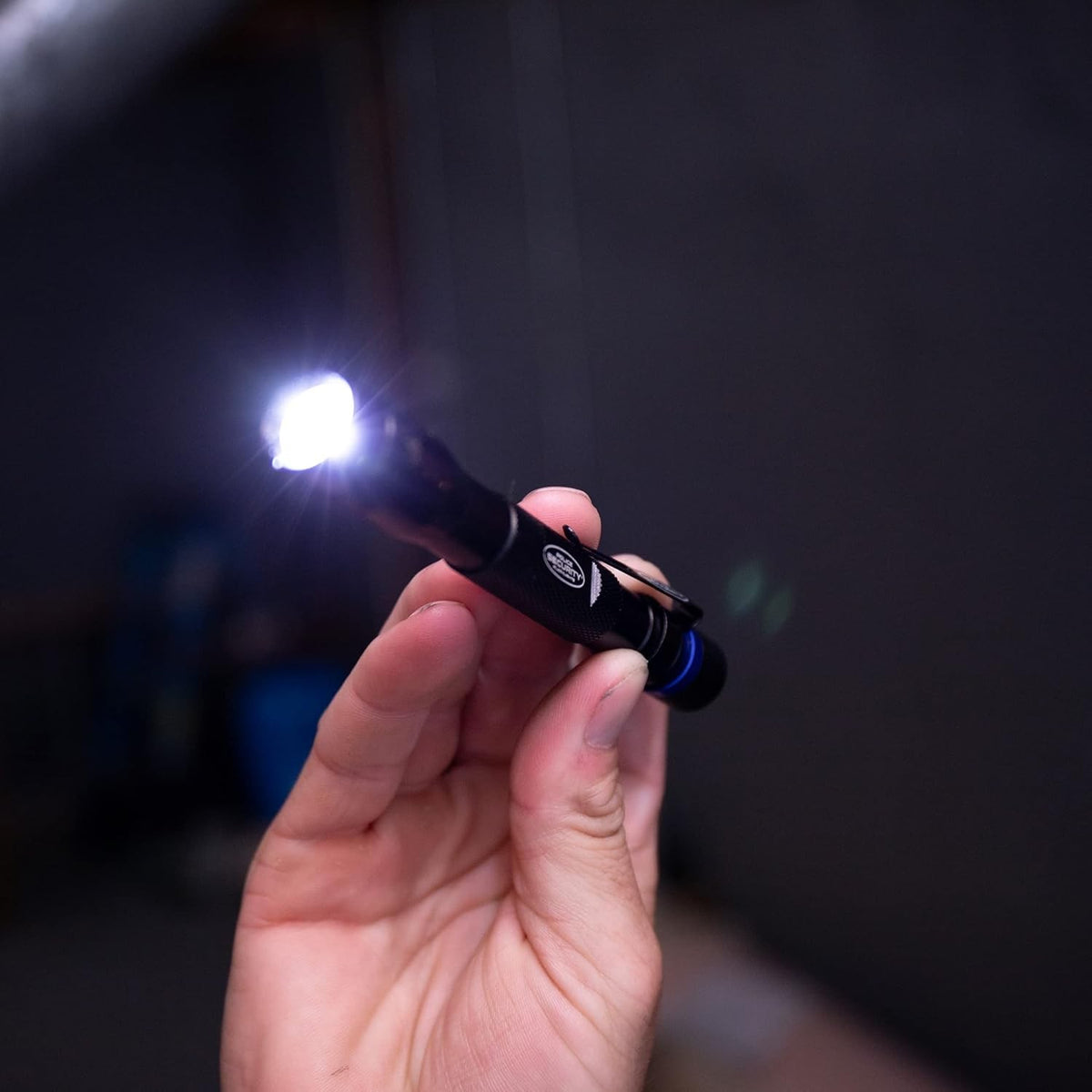 Police Security Bright Compact LED Pen Light - 120 Lumens, Water Resistant, Black
