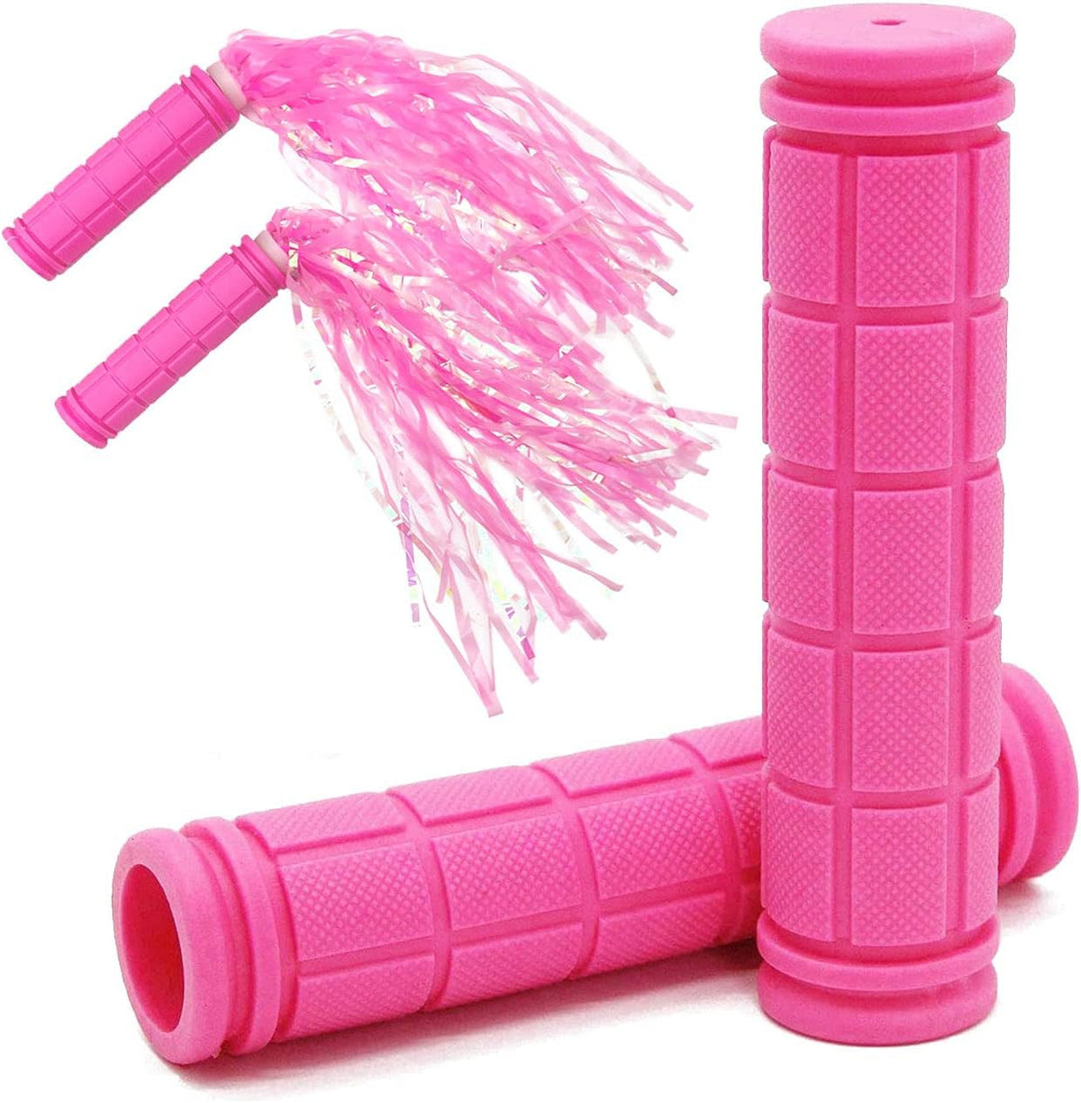 Non-Slip Bike Handlebar Grips for Kids and Adults with Tassel