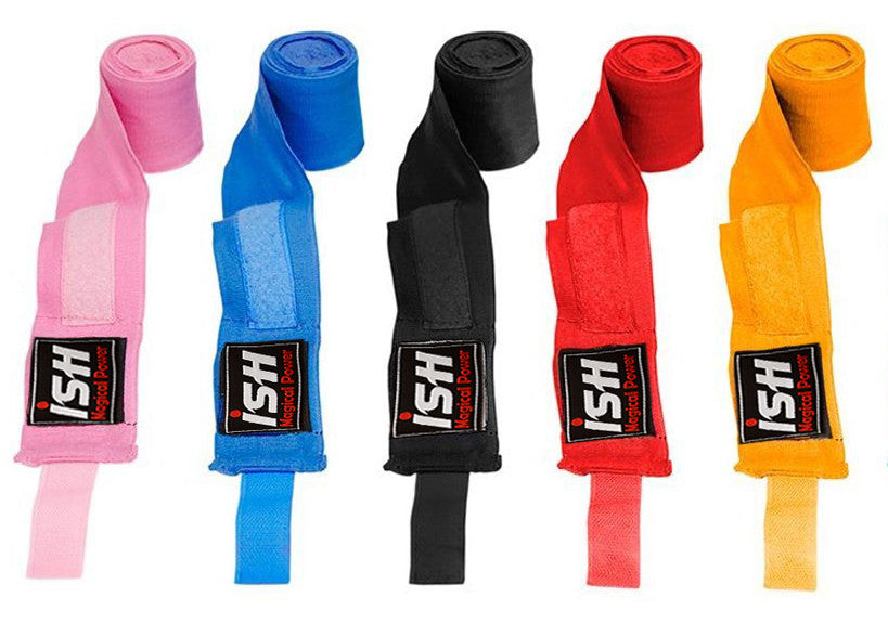 Boxing Hand Wraps with Thumb Loop and Hook & Loop Closure - Support & Protection