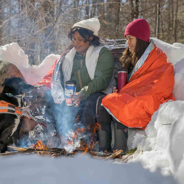 XL Emergency Thermal Blanket - Reflects 90% Body Heat, Waterproof & Durable