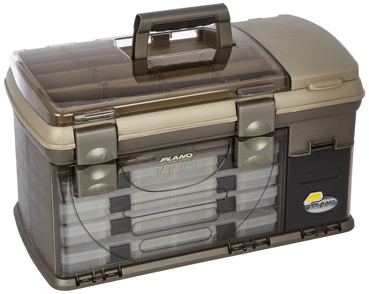 Premium Tackle Storage System with Removable Bait Racks - Fishing Gear Organizer