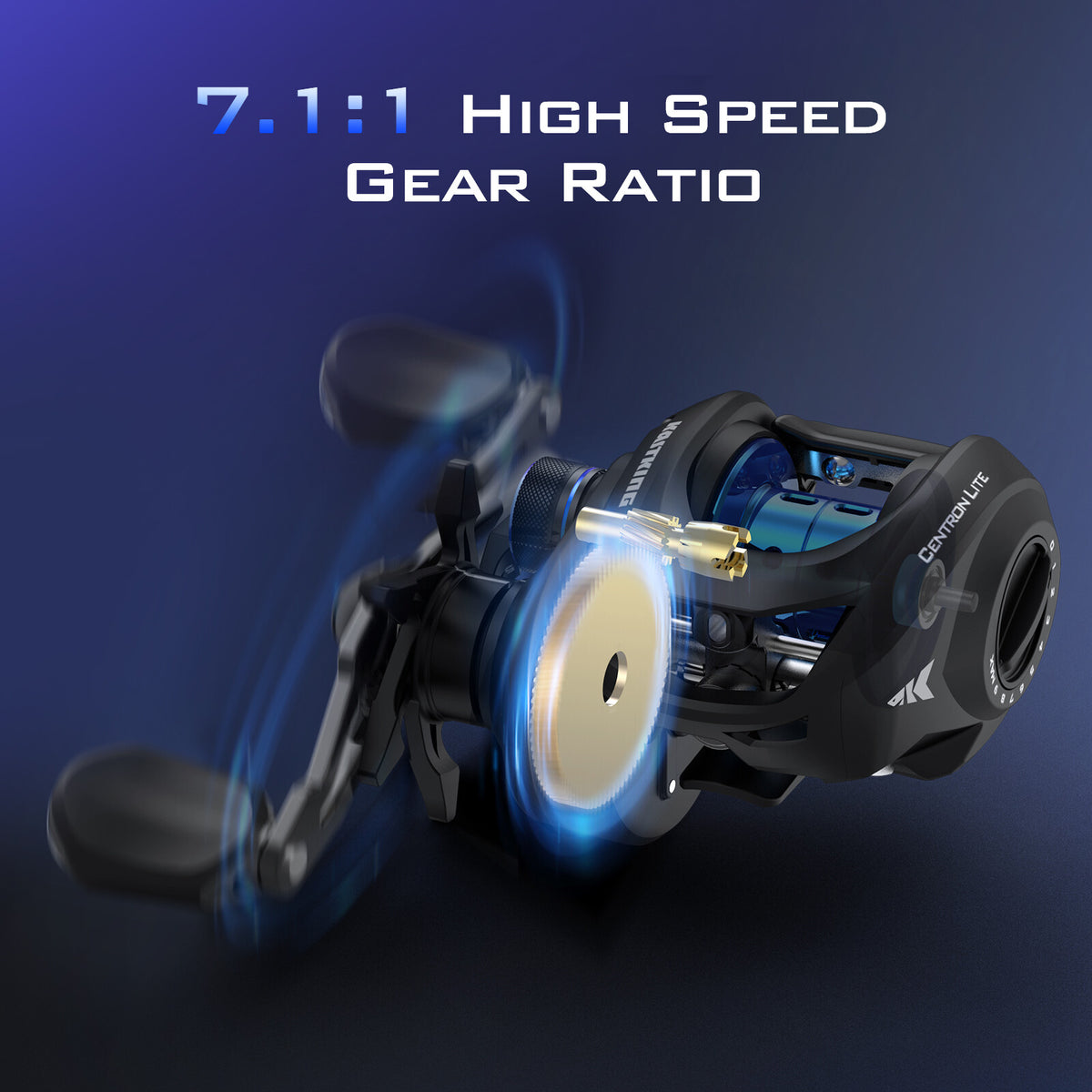 Baitcasting Reel 7.1:1 Gear Ratio Left-Handed Fishing Reel