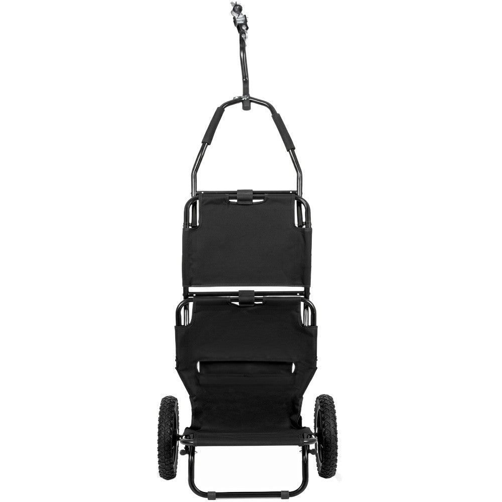 3-in-1 Bike Cargo Trailer Folding Wagon with 12-Inch Wheels Carbon Steel