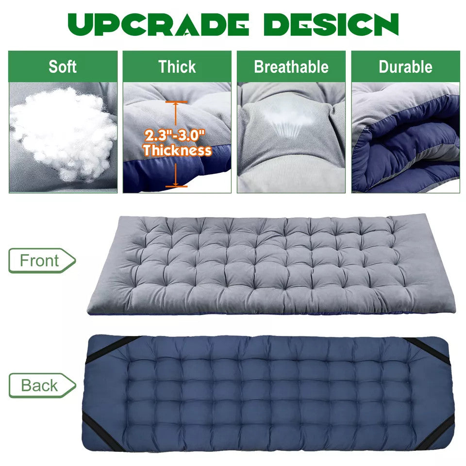 Heavy-Duty Camping Cot for Adults with Soft Detachable Pad & Water-Resistant Frame