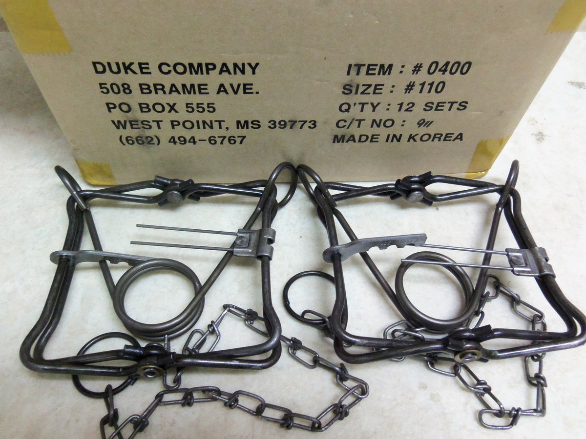 Duke 110 Body Grip Traps for Muskrat and Mink - Set of 2