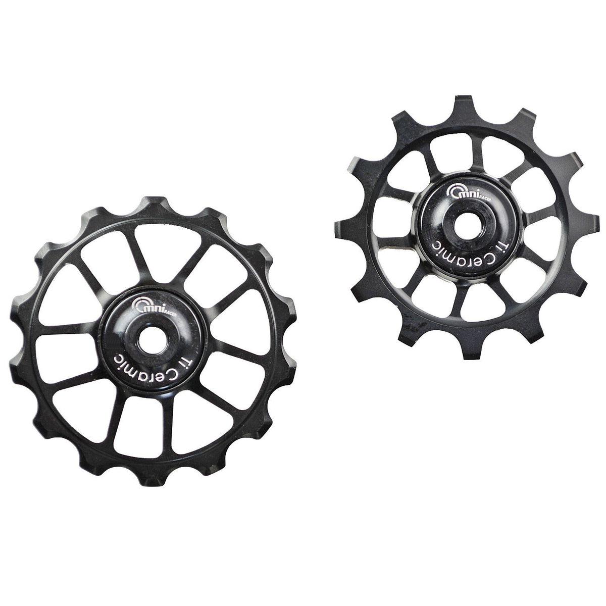 Lightweight Oversize Ti Ceramic Derailleur Pulleys for 11 Speed SRAM Bikes