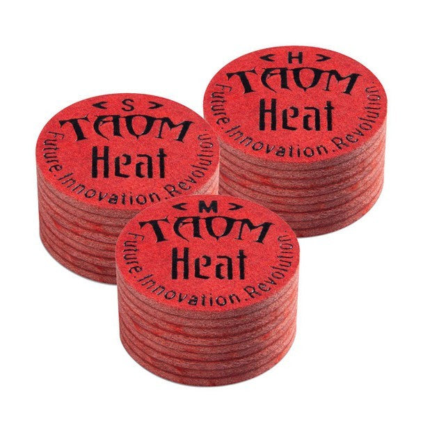 Taom Heat Pool Cue Tip 14mm Soft Hardness Billiard Cue Tip