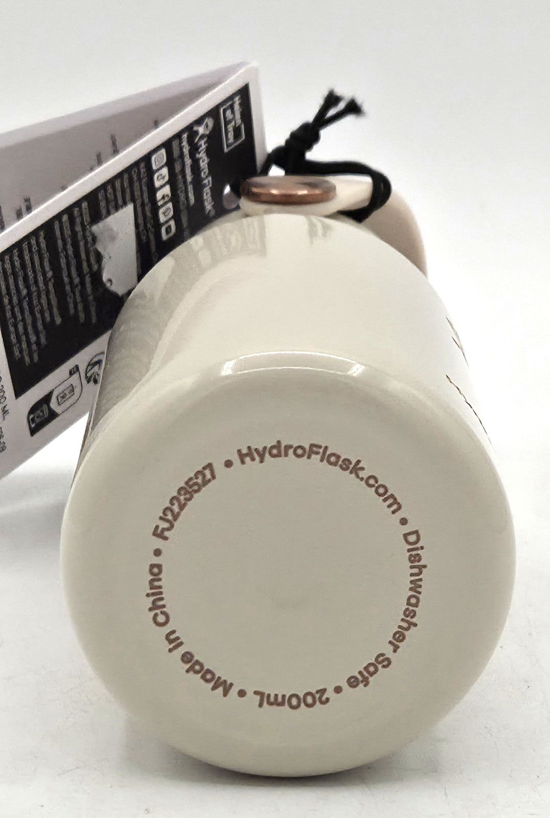 6.7 oz Linen Rose Gold Micro Hydro Flask - Durable Stainless Steel Bottle
