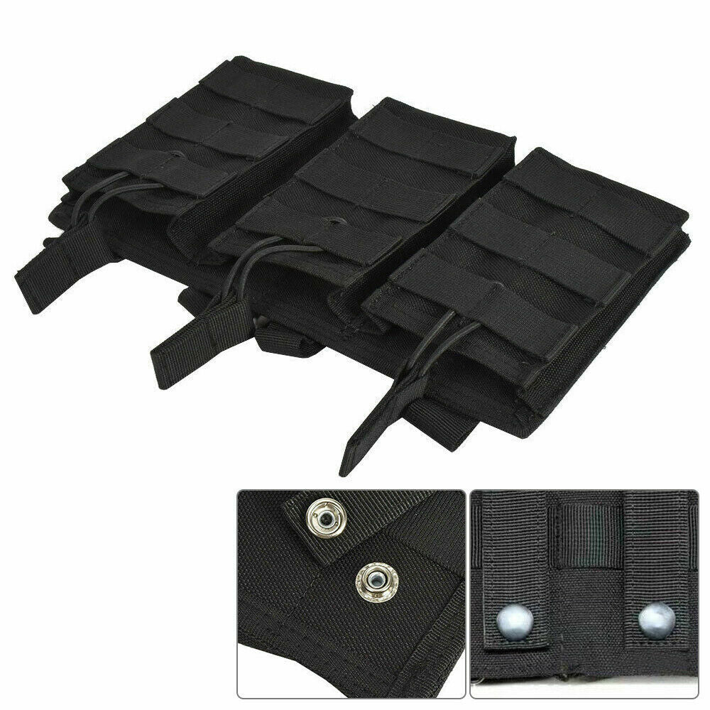 Tactical Molle Magazine Pouch - Triple Open Top Bag for 5.56/.223 Magazines