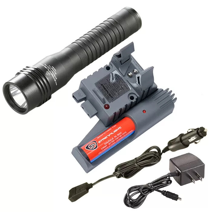 High Brightness LED Flashlight with Multiple Modes and Rechargeable Battery