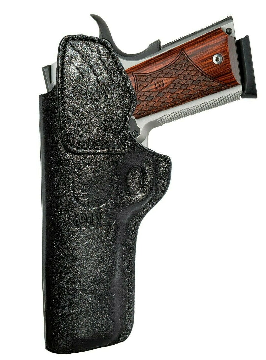 Leather IWB Concealed Carry Holster for 1911 5-inch Handguns - Right Hand