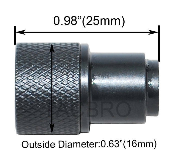 M8x.75 to 1/2x28 Thread Converter for S&W22/Walther P22 - Steel Set