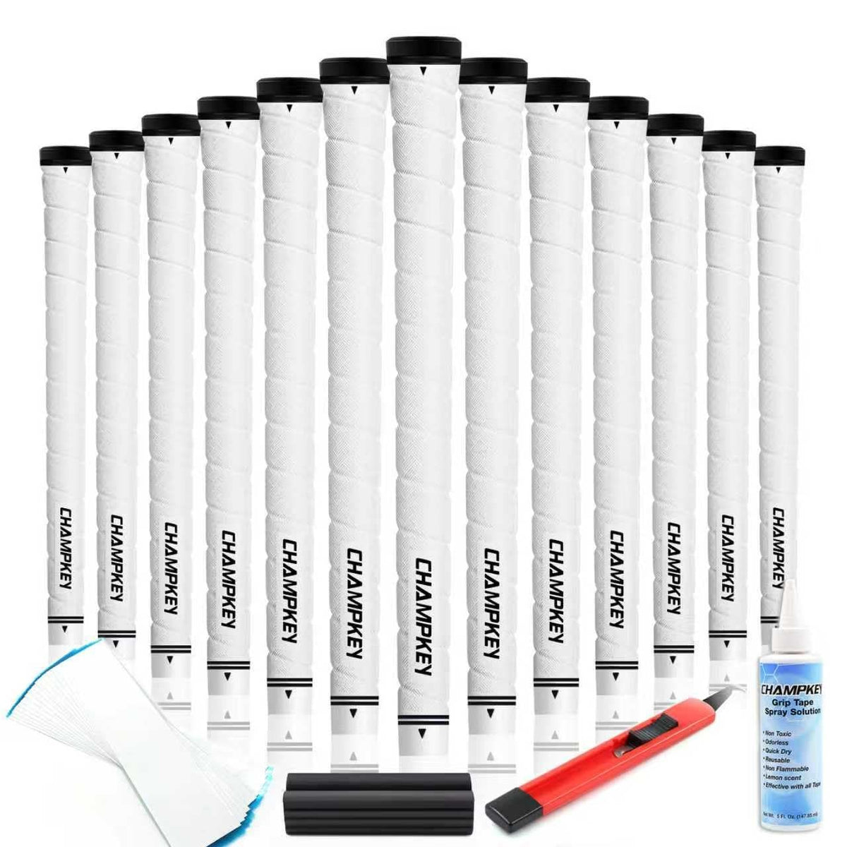 Golf Club Grips 13 Pack with Repair Kit - Non-Slip Rubber for Better Control