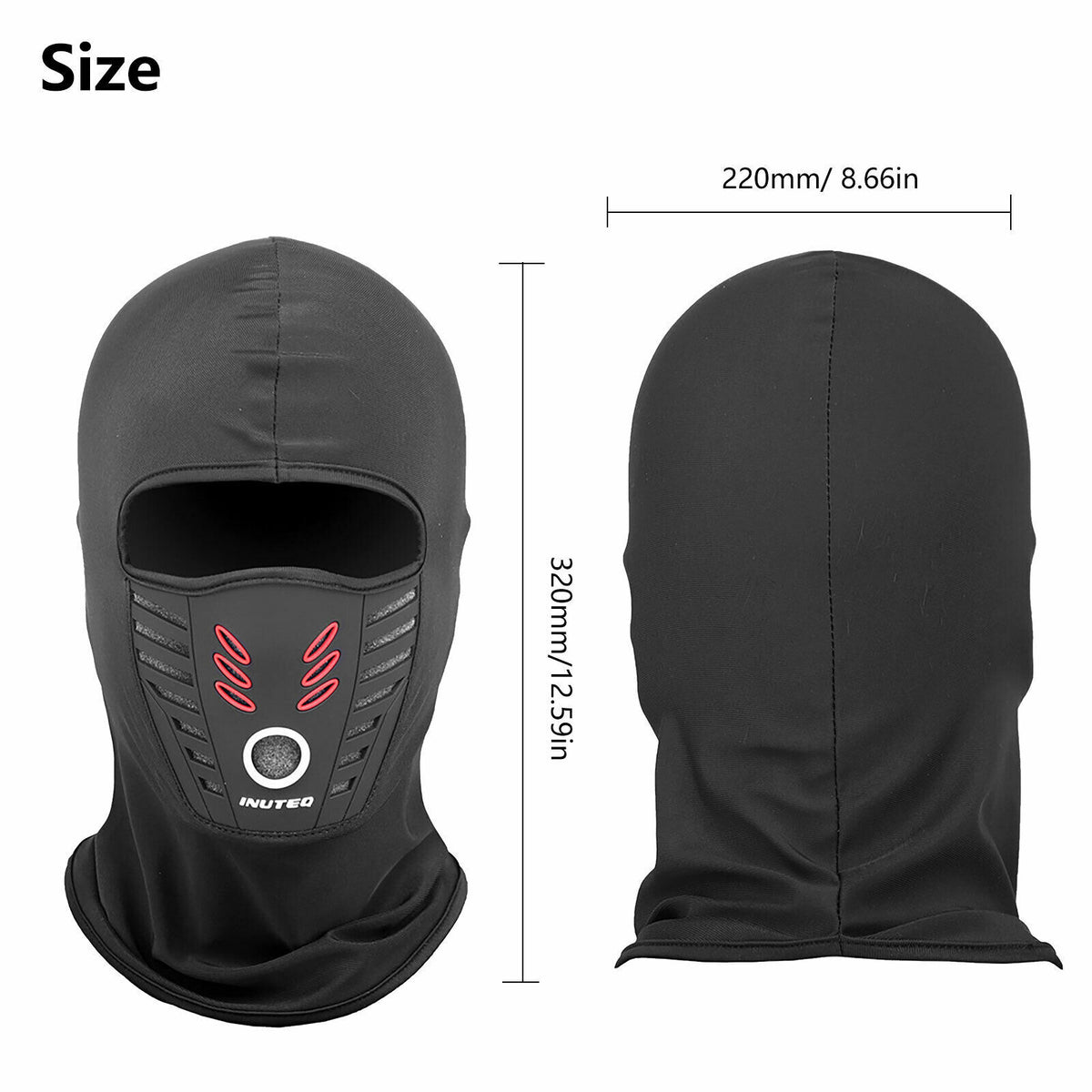 Full Face Ski Mask UV Protection Balaclava for Outdoor Sports Men Women