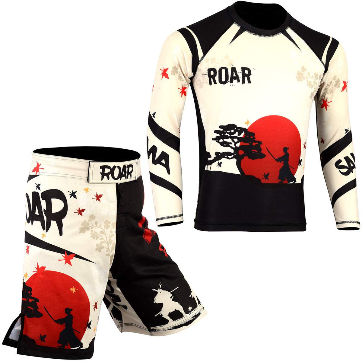 Rash Guard Set for BJJ & MMA Nogi Fight Wear - High-Performance Compression