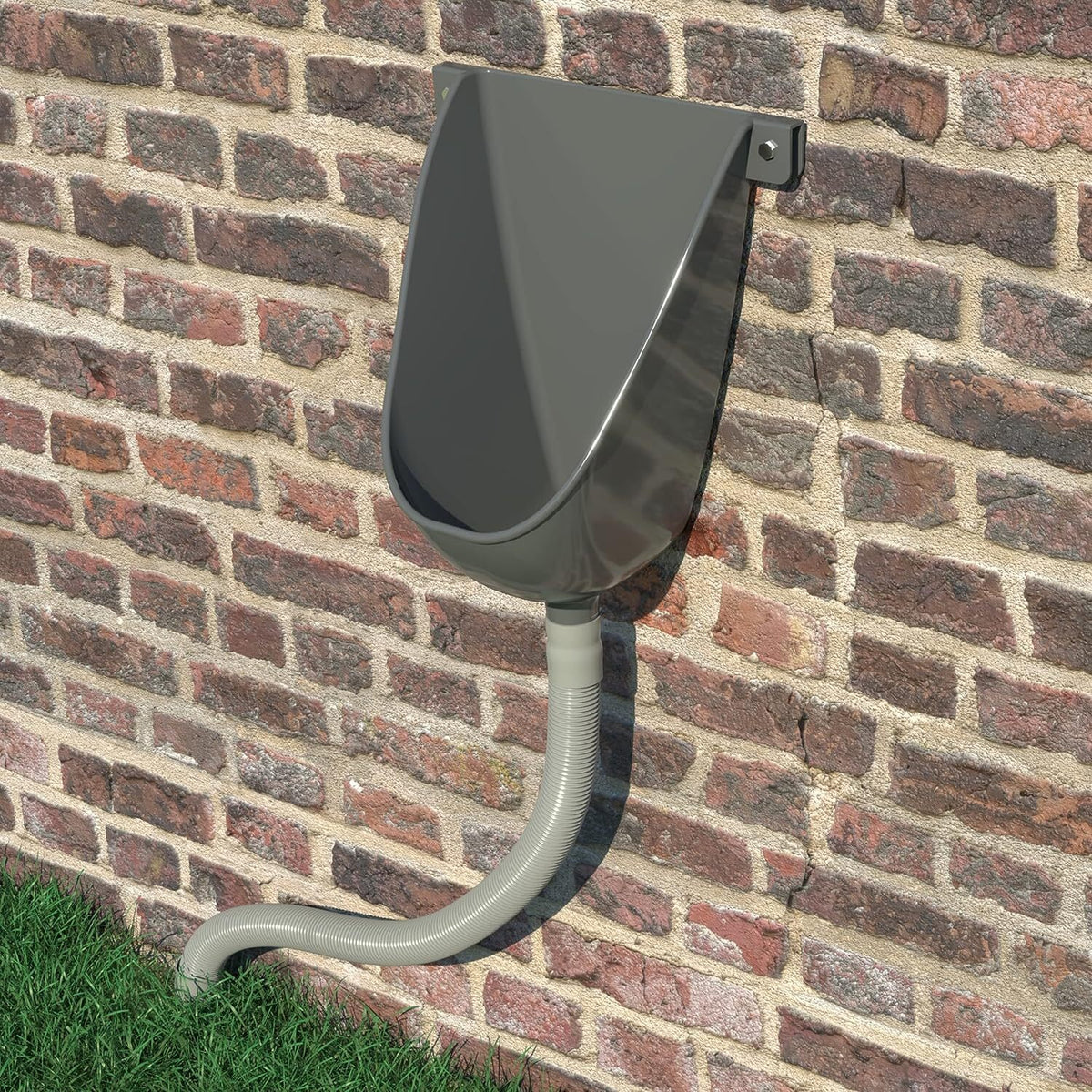 Waterless Outdoor Urinal with Hose Diverter for Men Bathroom Use